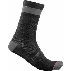 Castelli Alpha 18 Black/Dark Gray S/M Șosete ciclism imagine