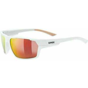 UVEX Sportstyle 233 Polarized White Mat/Litemirror Red Ochelari ciclism imagine