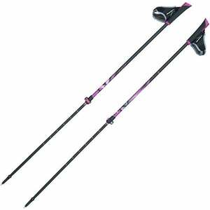 Viking Uppsala Black/Light Purple 83 - 135 cm Bețe de mers nordic imagine