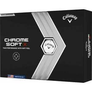 Callaway Chrome Soft X 2022 Golf Balls White Basic Minge de golf imagine