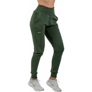 Nebbia High-Waist Loose Fit Sweatpants "Feeling Good" Verde Închis M Fitness pantaloni imagine