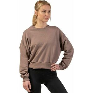 Nebbia Loose Fit Sweatshirt "Feeling Good" Brown M-L Hanorac pentru fitness imagine