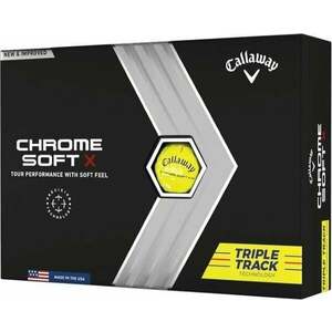 Callaway Chrome Soft X Yellow Triple Track Minge de golf imagine