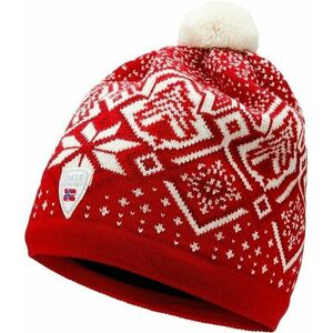 Dale of Norway Winterland Unisex Merino Wool Hat Raspberry/Off White/Red Rose UNI Căciulă imagine