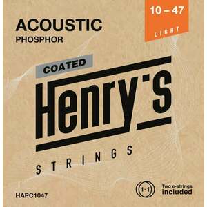 Henry's Coated Phosphor 10-47 Corzi chitare acustice imagine