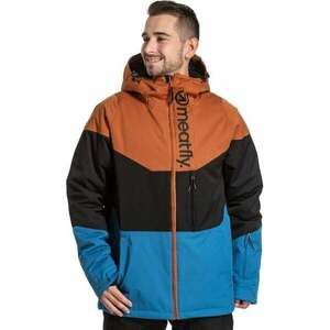 Meatfly Hoax Premium SNB & Ski Jacket Brown/Black/Blue M Geacă schi imagine