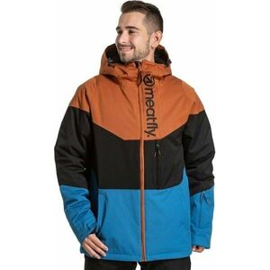 Meatfly Hoax Premium SNB & Ski Jacket Brown/Black/Blue 2XL Geacă schi imagine