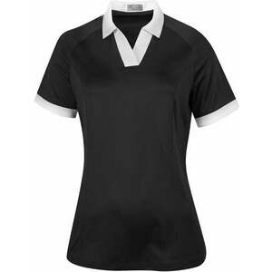 Callaway Womens Short Sleeve V-Placket Colourblock Caviar L Tricou polo imagine