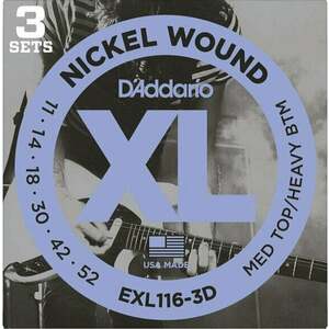 D'Addario EXL116-3D Corzi chitare electrice imagine