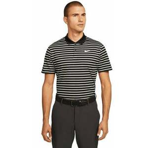 Nike Dri-Fit Victory Mens Striped Golf Black/White S Tricou polo imagine