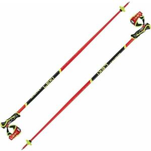 Leki WCR SL 3D Bright Red/Black/Neonyellow 115 cm Bețe de schi imagine