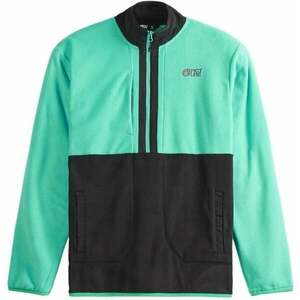 Picture Mathew 1/4 Fleece Black/Spectra Green M Pulover imagine