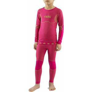 Viking Riko Kids Set Base Layer Fuchsia 140 Lenjerie termică imagine