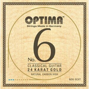 Optima NO6.GCHT No.6 24K Gold High Carbon Corzi de nylon imagine