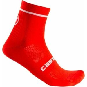 Castelli Entrata 9 Sock Red L/XL Șosete ciclism imagine