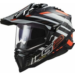 LS2 MX701 Explorer Carbon Edge Black/Fluo Orange XL Casca imagine