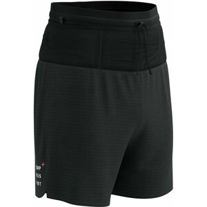 Compressport Trail Racing Overshort M Black L Pantaloni scurți de alergare imagine