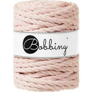 Bobbiny 3PLY Macrame Rope 9 mm 30 m Pastel Pink Șnur imagine