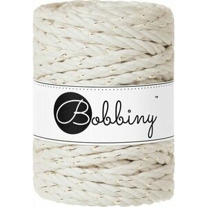 Bobbiny 3PLY Macrame Rope 9 mm 30 m Golden Natural Șnur imagine