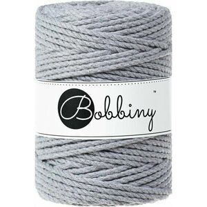 Bobbiny 3PLY Macrame Rope 5 mm 100 m Silver Șnur imagine