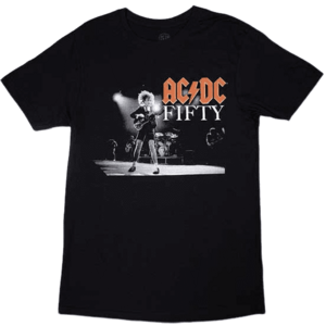 AC/DC Tricou On Stage Fifty Unisex Black S imagine