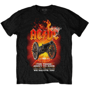 AC/DC Tricou FTATR 40th Flaming Unisex Black XL imagine