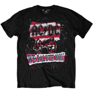 AC/DC Tricou We Salute You Stripe Black M imagine