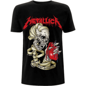 Metallica Tricou Heart Explosive Black S imagine