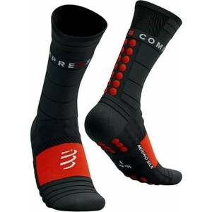 Compressport Pro Racing Winter Run Black/High Risk Red T2 Șosete pentru alergre imagine