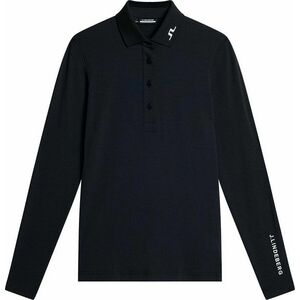 J.Lindeberg Flor Long Sleeve Black XL Tricou polo imagine