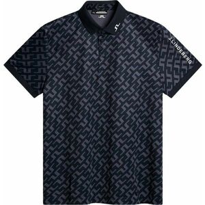 J.Lindeberg Tour Tech Regular Fit Print Bias Bridge Navy 2XL Tricou polo imagine