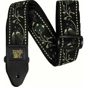 Ernie Ball Classic Jacquard Guitar/Bass Strap Curea de chitară Black Pleasant Pheasant imagine