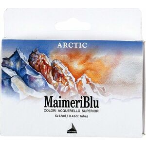 Maimeri Blu Set de vopsele acuarela Arctic 6 x 12 ml 6 buc imagine