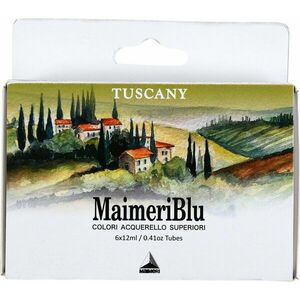 Maimeri Blu Set de vopsele acuarela Tuscany 6 x 12 ml imagine