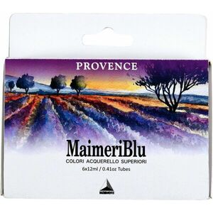 Maimeri Blu Set de vopsele acuarela Provence 6 x 12 ml 6 buc imagine