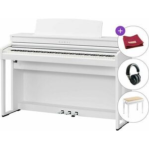 Kawai CA401W SET Pian digital Premium Satin White imagine