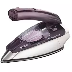 Fier de calact portabil Rowenta First Class DA1511F1, Talpa Inox Microsteam 200, 1000W, 45 g/min, Rezervor 70ml, Cablu de alimentare 2m, Alb/Violet imagine