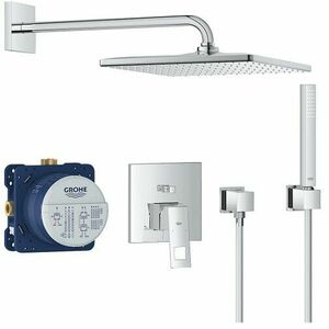 Sistem de dus cu baterie monocomanda incastrata, Grohe Eurocube imagine