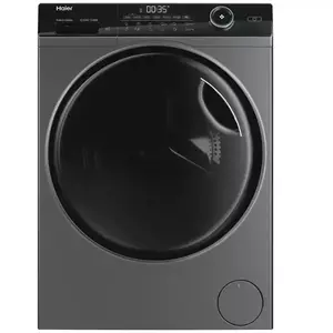 Masina de spalat cu uscator Haier HWD80-B14959S8U1S, Motor Direct Motion, 8+5 kg, clasa A (spalare), 1400 rpm, iRefresh, ABT, Drum light, Dual Spray, Pillow Drum, WIFI, antracit - usa neagra imagine