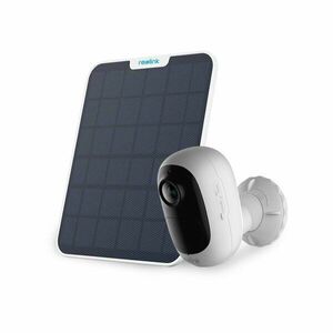 Camera supraveghere wireless WiFi Reolink Argus 2E-V2, 3 MP, IR 10 m, PIR, 5200 mAh, slot card, microfon, sirena + panou solar imagine