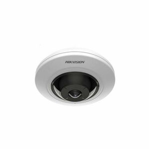 Camera supraveghere IP Dome tip Fisheye Hikvision DS-2CD2955G0-ISU, 5 MP, 1.05 mm, IR 8 m, slot card, microfon, vizualizare de pe telefon, PoE imagine