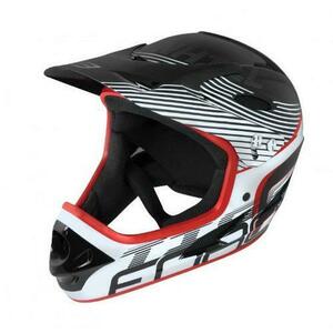 Casca de protectie Force FRC902102 Tiger Downhill pentru trotineta electrica si bicicleta marimea S-M (Negru/Alb) imagine