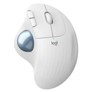 Mouse Wireless Logitech ERGO M575 Trackball, Bluetooth 5.0, USB (Alb) imagine