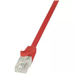 Cablu UTP LOGILINK Cat6, cupru-aluminiu, 1 m, rosu, AWG24, CP2034U imagine