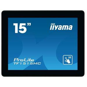 Monitor TN LED iiyama 15inch TF1515MC-B2, XGA (1024 x 768), VGA, HDMI, DisplayPort, Touchscreen (Negru) imagine