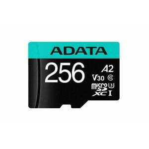 Card de Memorie MicroSD ADATA 256GB, Adaptor SD, Class 10 imagine