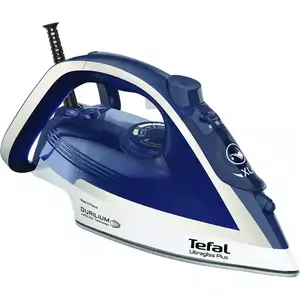 Fier de calcat Tefal Ultragliss Plus FV6812E0, 2800W, jet de abur 260 g/min, abur variabil 0-50 g/min, oprire automata, alb/albastru imagine