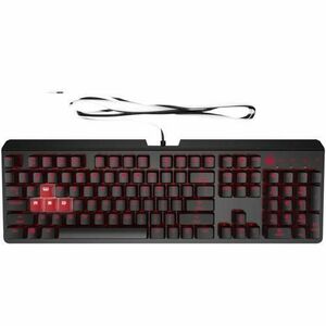 Tastatura gaming mecanica HP Omen Encoder, Iluminata, switch CHERRY MX Brown, Negru imagine