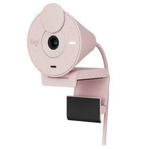 Camera Web Logitech Brio 300, USB, Full HD, 30 fps (Roz) imagine