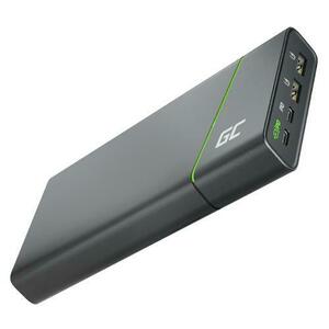 Acumulator Extern Green Cell GC PowerPlay Ultra 26800mAh 128W 4-Port 2x USB-C 65W si 27W Power Delivery si 2x USB Ultra Charge Power Bank pentru laptop, MacBook, iPad, iPhone, Nintendo Switch imagine